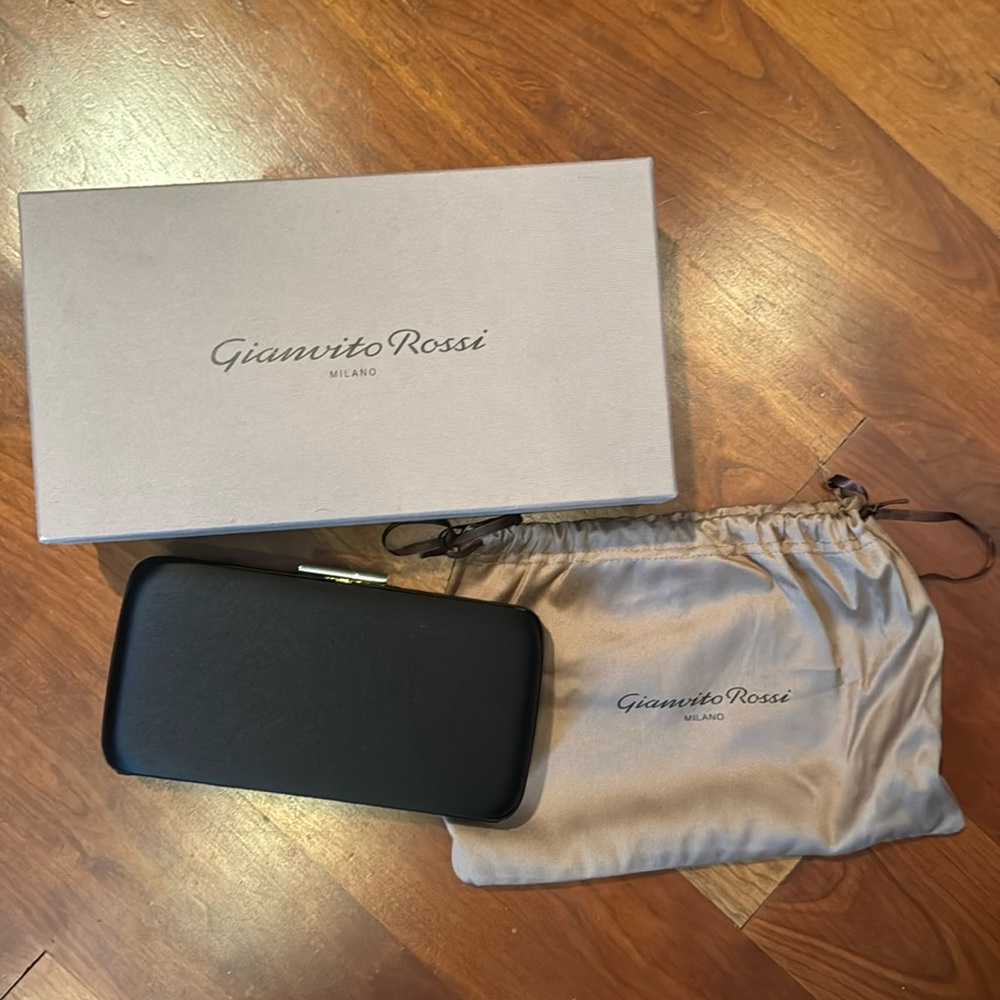 Beautiful classic black clutch